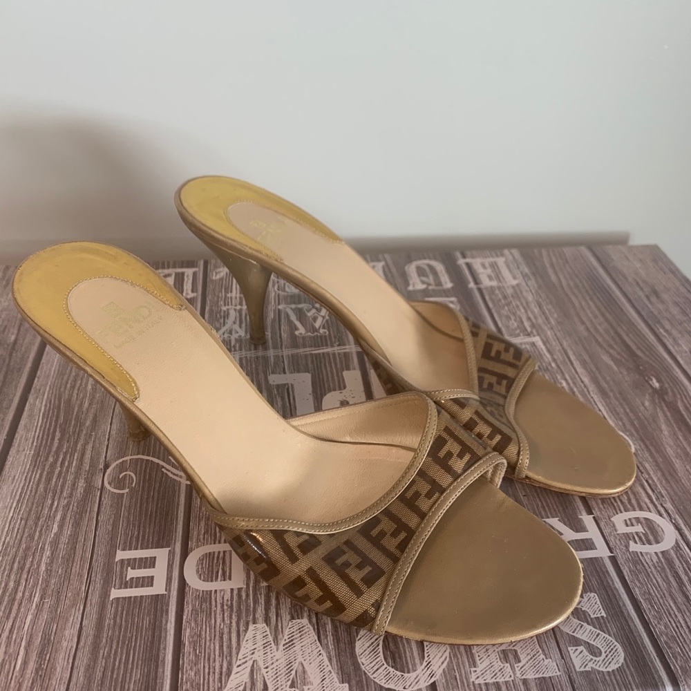 Fendi mules low heel